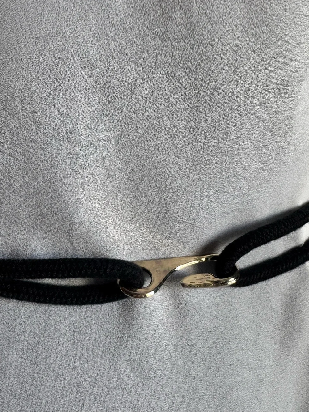 Vintage Boho Western Mixed Metal Embellished Hook Closure Edgy Cool Belt Large